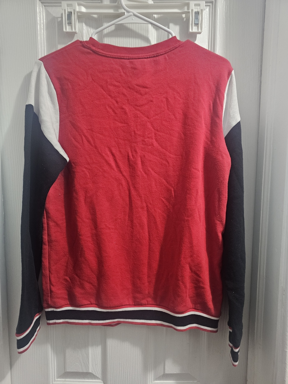 Victoria's Secret PINK Red Sweatshirt with Black Logo Trim - Picture 4 of 4